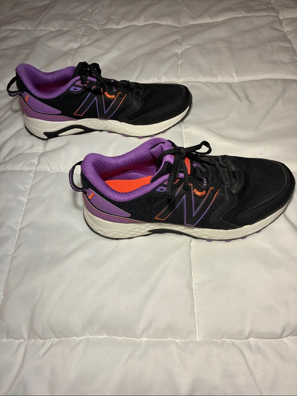 New Balance Women's 410V7 Trail Running Shoes Black/Purple size 11